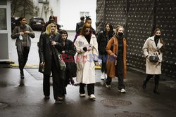 Street fashion na Mercedes-Benz Fashion Week w Rosji