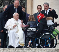 Papież Franciszek na audiencji generalnej