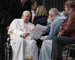 Papież Franciszek na audiencji generalnej