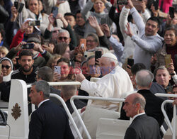 Papież Franciszek na audiencji generalnej