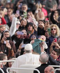 Papież Franciszek na audiencji generalnej