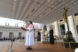 Papież Franciszek na audiencji generalnej