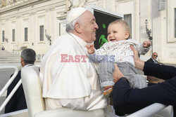 Papież Franciszek na audiencji generalnej