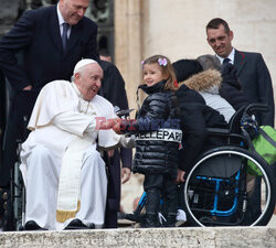 Papież Franciszek na audiencji generalnej