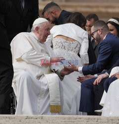 Papież Franciszek na audiencji generalnej