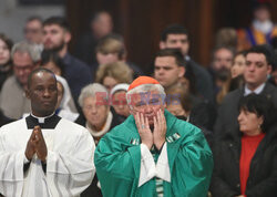 Papież Franciszek na posiłku z potrzebującymi