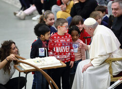 Spotkanie papieża Franciszka z dziećmi