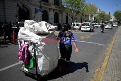 Cartoneros z Buenos Aires - AFP