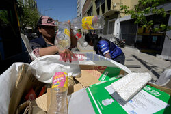 Cartoneros z Buenos Aires - AFP