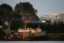 Chińskie miasto Dandong na granicy z Koreą Północną - AFP