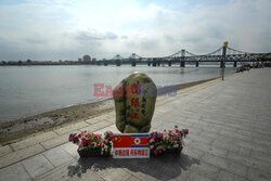 Chińskie miasto Dandong na granicy z Koreą Północną - AFP