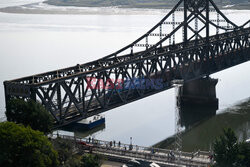 Chińskie miasto Dandong na granicy z Koreą Północną - AFP