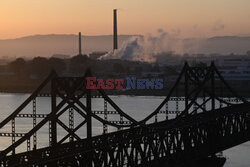 Chińskie miasto Dandong na granicy z Koreą Północną - AFP