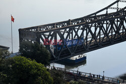 Chińskie miasto Dandong na granicy z Koreą Północną - AFP