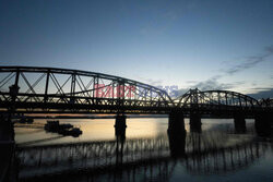 Chińskie miasto Dandong na granicy z Koreą Północną - AFP