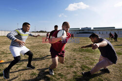 Resocjalizacja przez rugby w urugwajskim więzieniu - AFP