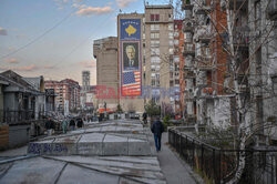 Amerykańskie symbole w Kosowie - AFP