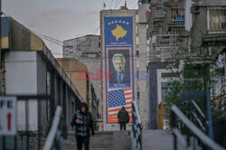 Amerykańskie symbole w Kosowie - AFP