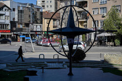 Amerykańskie symbole w Kosowie - AFP