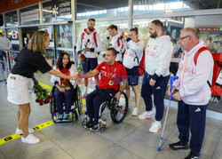 Powitanie medalistów wracających z Igrzysk Paralimpijskich