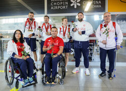 Powitanie medalistów wracających z Igrzysk Paralimpijskich