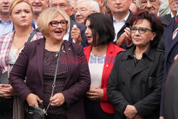 Protest PiS przed Ministerstwem Sprawiedliwości