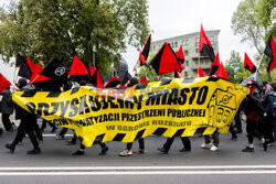 Poznań - demonstracja w obronie Rozbratu