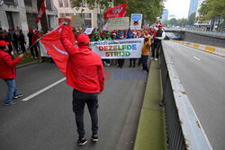 Protest pracowników Audi w Belgii