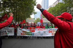 Protest pracowników Audi w Belgii