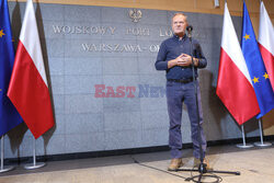 Konferencja premiera na Okęciu