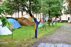 Trwa protest okupacyjny studentów w Krakowie