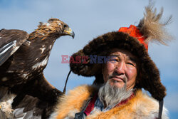 Polowanie z orłami w Mongolii