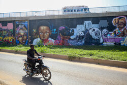 Graffiti w stolicy Senegalu