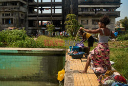 Grand Hotel Beira - symbol rozpaczy Mozambiku - AFP