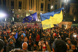 Protesty po wyborach w Gruzji