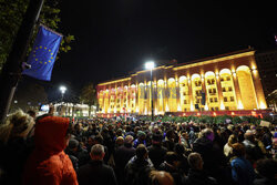 Protesty po wyborach w Gruzji