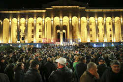 Protesty po wyborach w Gruzji