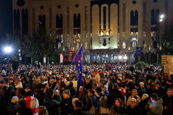 Protesty po wyborach w Gruzji