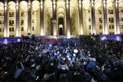 Protesty po wyborach w Gruzji