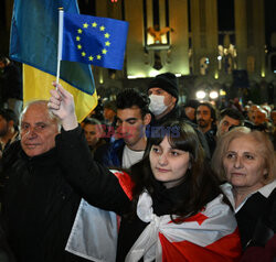 Protesty po wyborach w Gruzji