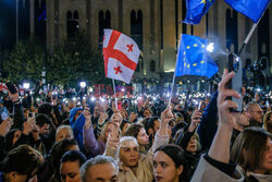 Protesty po wyborach w Gruzji