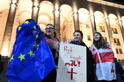 Protesty po wyborach w Gruzji