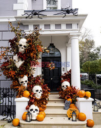 Dekoracje domów na Halloween