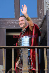 Francesco Totti jako gladiator