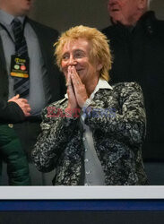 Rod Stewart z synem na meczu Celtic vs Aberdeen