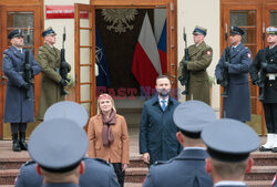 Wizyta minister obrony narodowej Czech w Warszawie