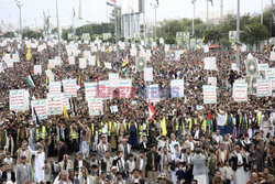 Demonstracja w Jemenie przeciwko izraelskim atakom na Liban