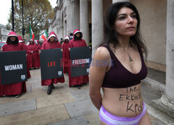 Protest w Londynie na rzecz praw kobiet w Iranie