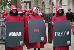 Protest w Londynie na rzecz praw kobiet w Iranie