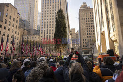 Choinka przed Rockefeller Center